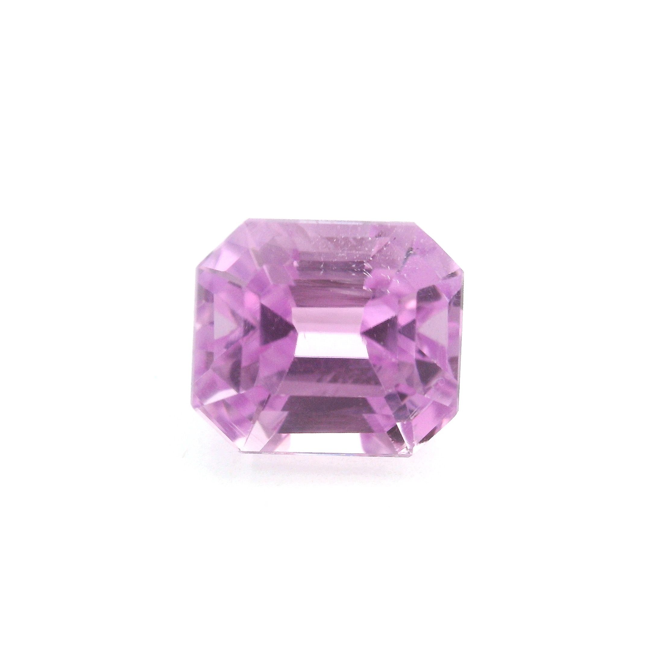 Kunzyt 5,94 ct, różowy, szlif ośmiokątny