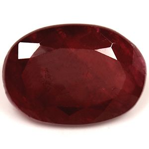 Rubin 3,67 ct, czerwony, szlif owalny