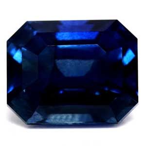 Szafir 2,07 ct, niebieski, szlif szmaragdowy