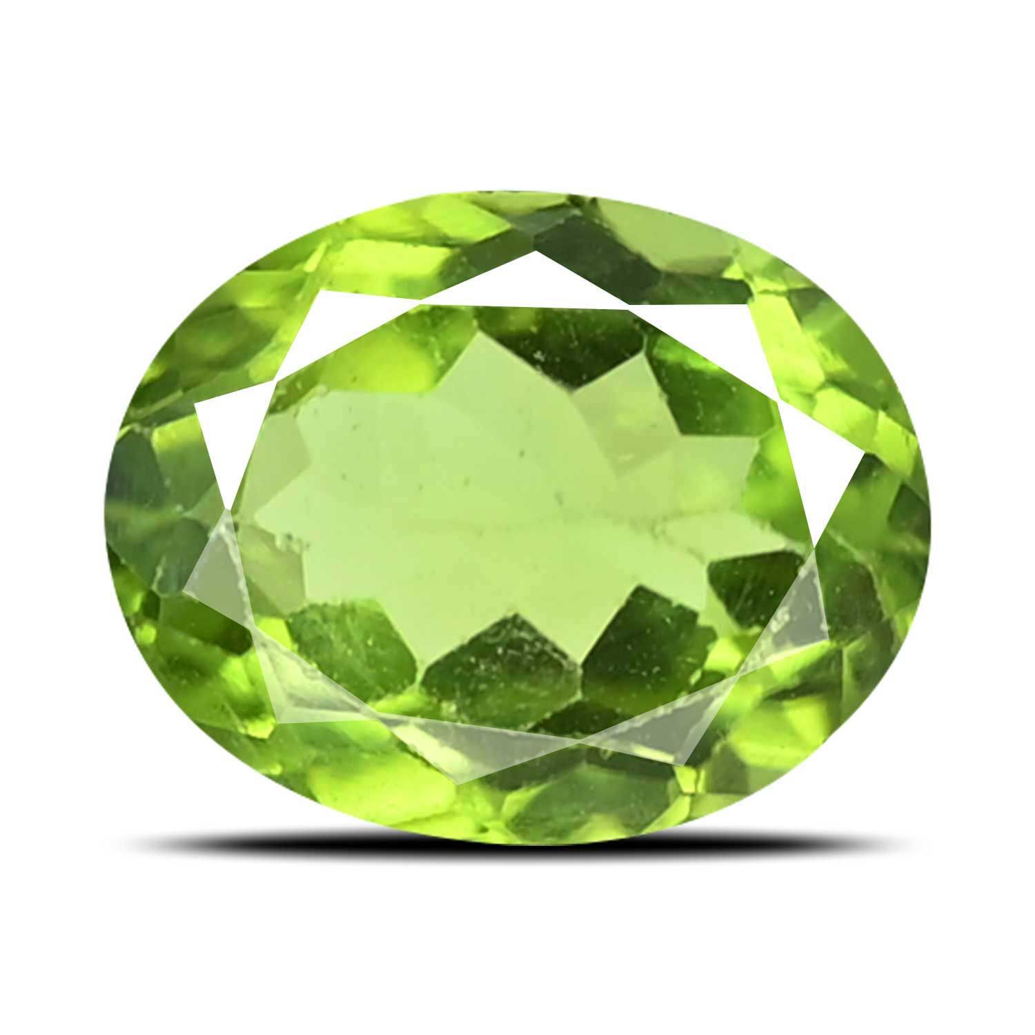 PERIDOT FACETED 3.75ct GREEN MI AFGHANISTAN NONE