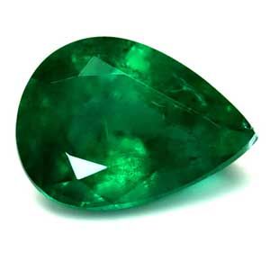 Szmaragd 1,78 ct, zielony, szlif gruszka