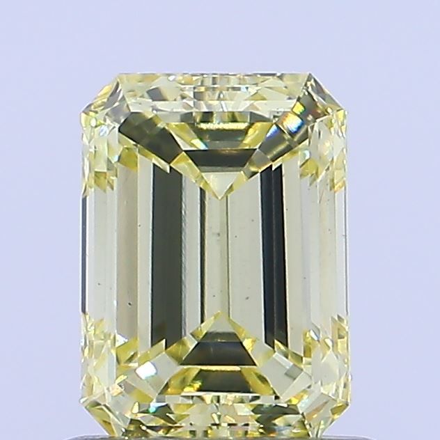 0.81 CT Fancy Intense Yellow EMERALD