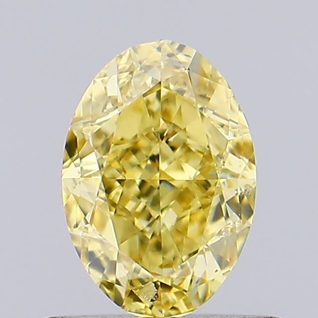 0.72 CT Fancy Vivid Yellow OVAL