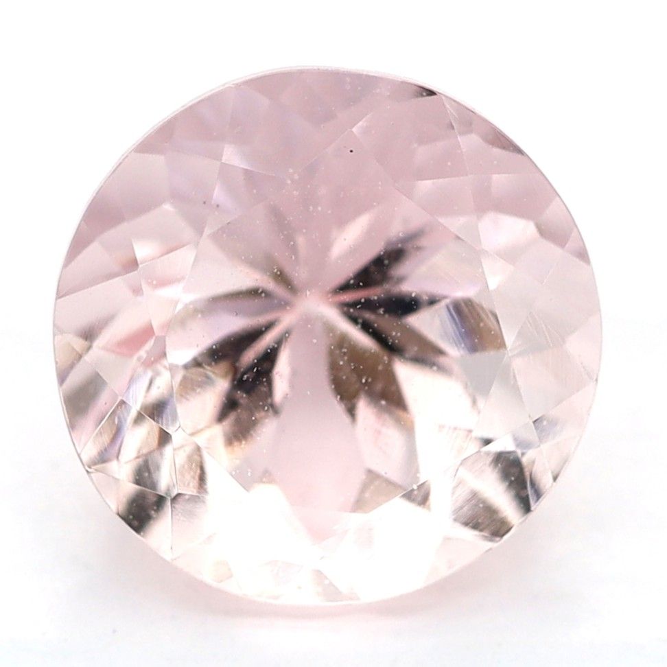 Morganit 1,94 ct, różowy, szlif okrągły