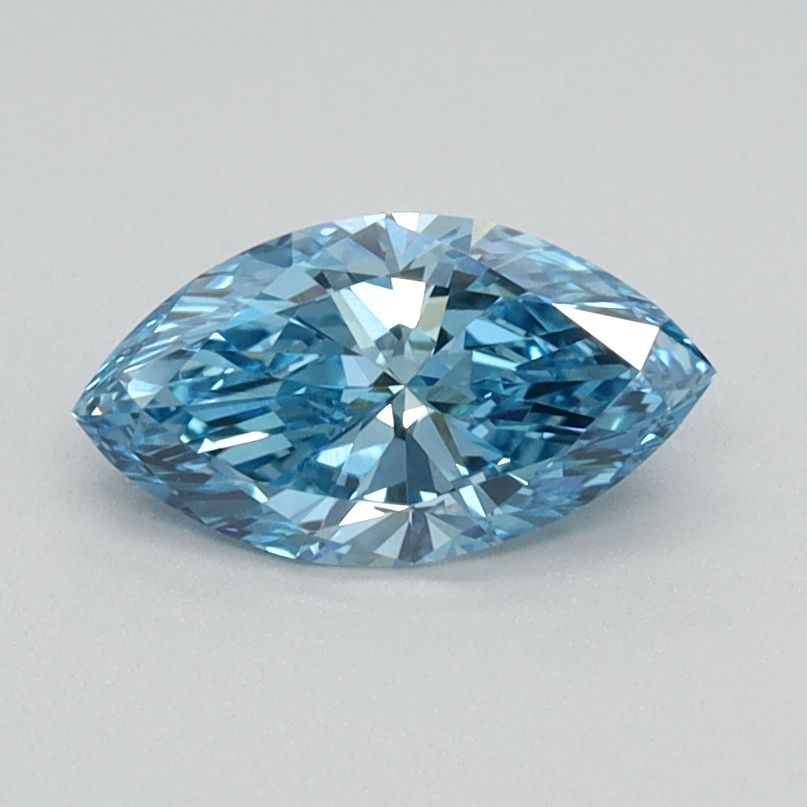 0.49 CT Fancy Vivid Blue MARQUISE