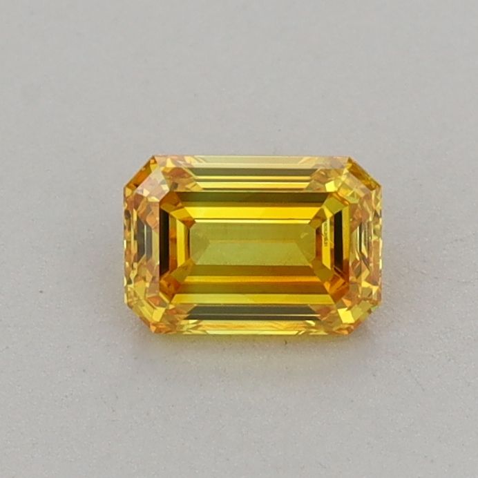 0.46 CT Fancy Vivid Yellow EMERALD