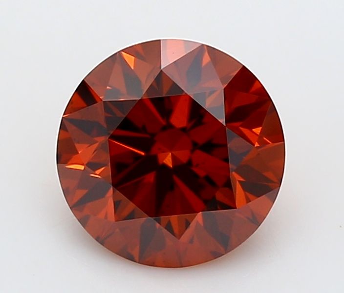 0.67 CT Fancy Vivid Orange ROUND
