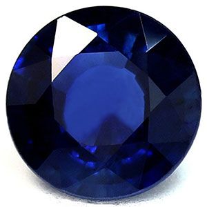 SAPPHIRE FACETED 1.26ct BLUE Intense Blue EC MADAGASCAR NONE