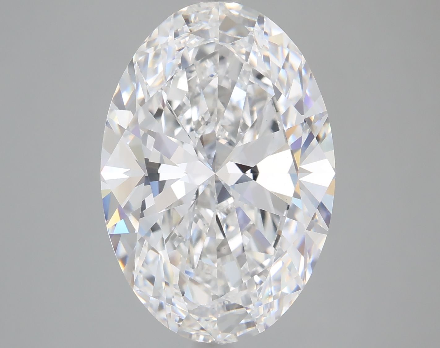 OVAL 5.09ct E VVS2 – EX EX NON