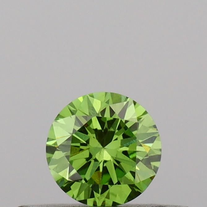0.24 CT Fancy Vivid Green ROUND