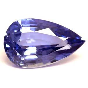 Szafir 1,20 ct, niebieski, szlif gruszka