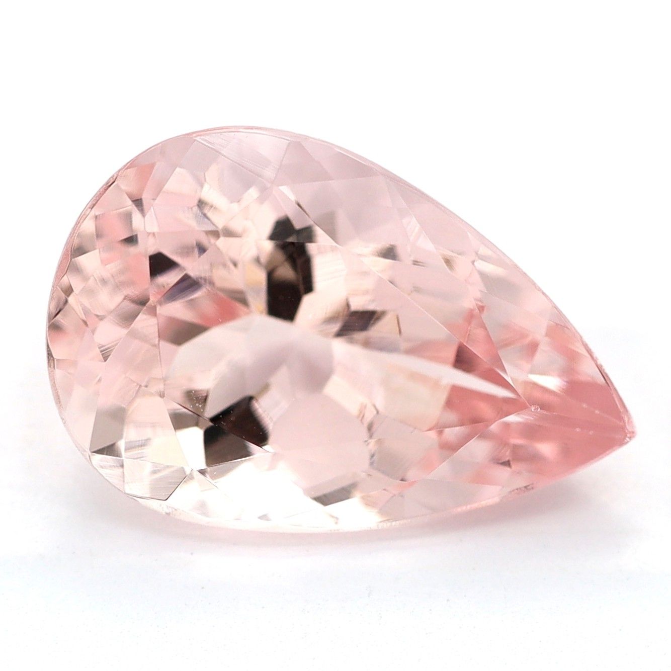Morganit 2,71 ct, różowy, szlif gruszka