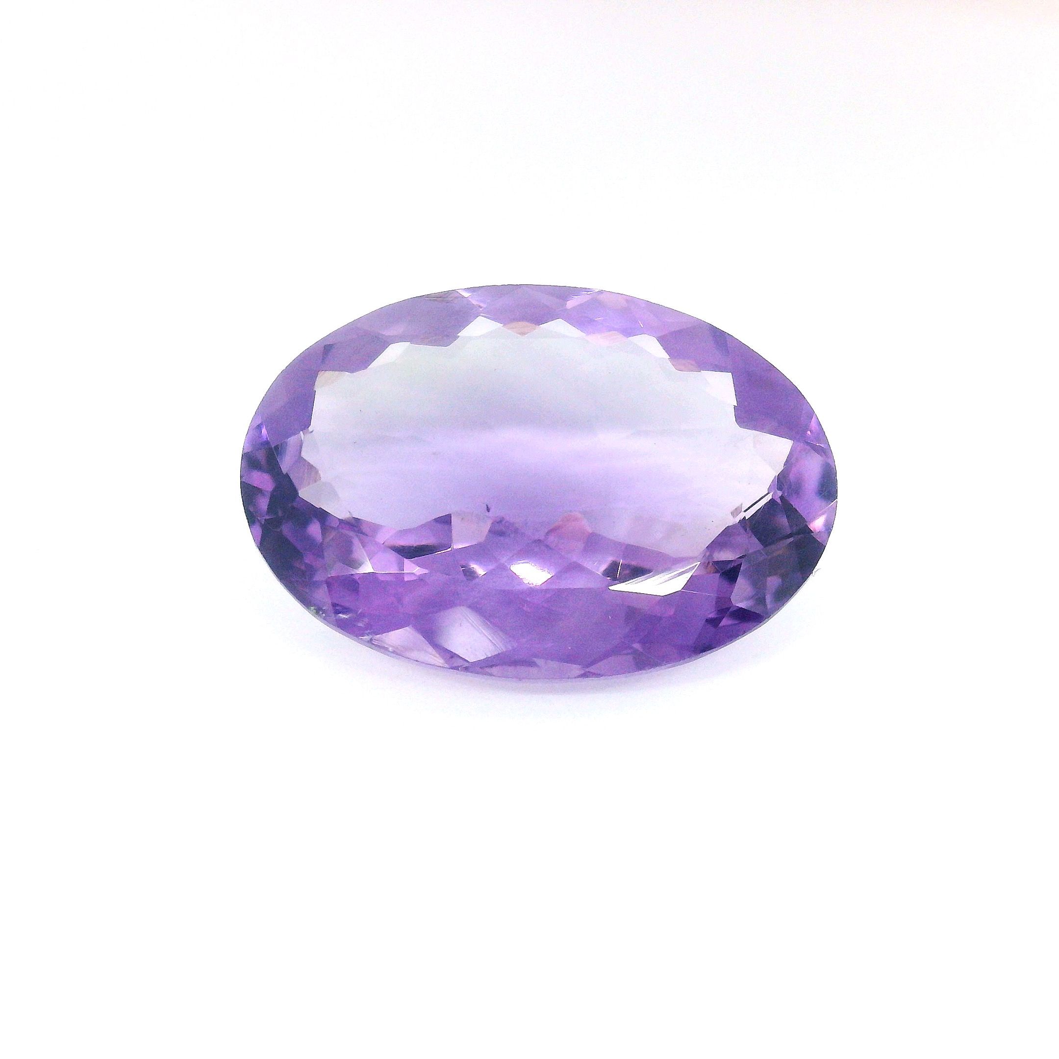 Ametyst 16,87 ct, purpurowy, szlif owalny