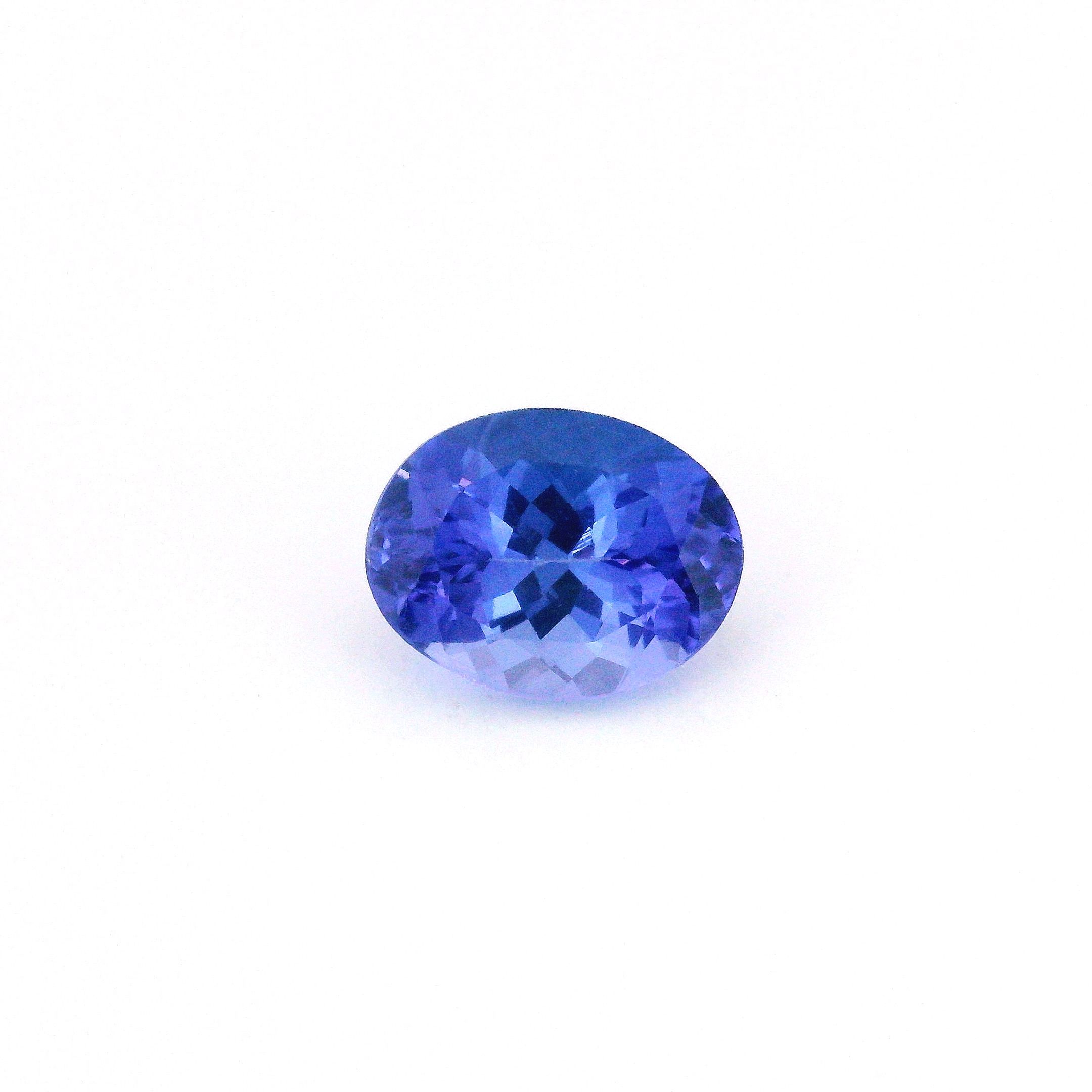 Tanzanit 1,69 ct, niebieski, szlif owalny