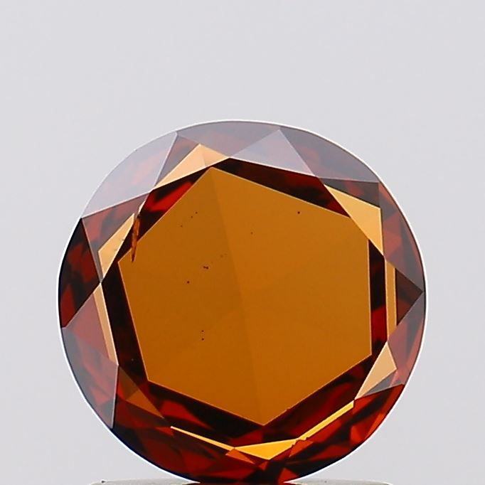 1.11 CT Fancy Vivid Orangey Red ROSE