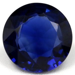 SAPPHIRE FACETED 1.08ct BLUE Deep Blue SI THAILAND HEATED