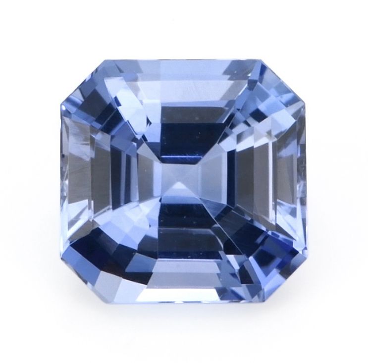 Szafir 1,24 ct, niebieski, szlif szmaragdowy