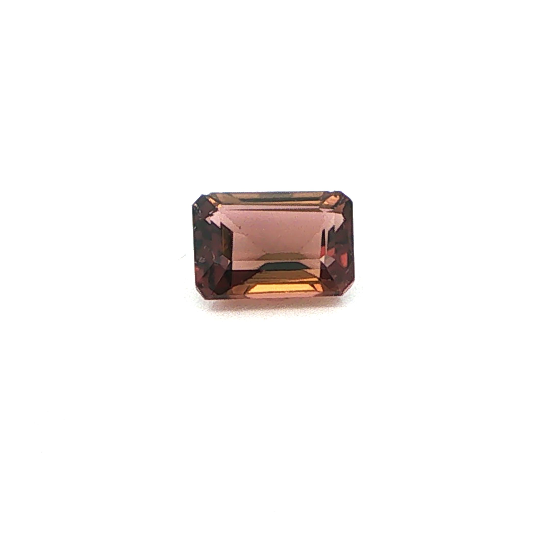 Turmalin 1,09 ct, brązowy, szlif szmaragdowy