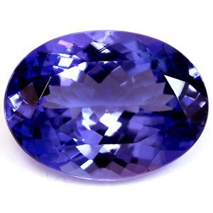 Tanzanit 3,77 ct, niebieski, szlif owalny