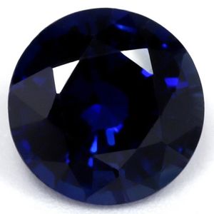 Szafir 1,39 ct, niebieski, szlif okrągły