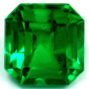 Szmaragd 1,02 ct, zielony, szlif szmaragdowy