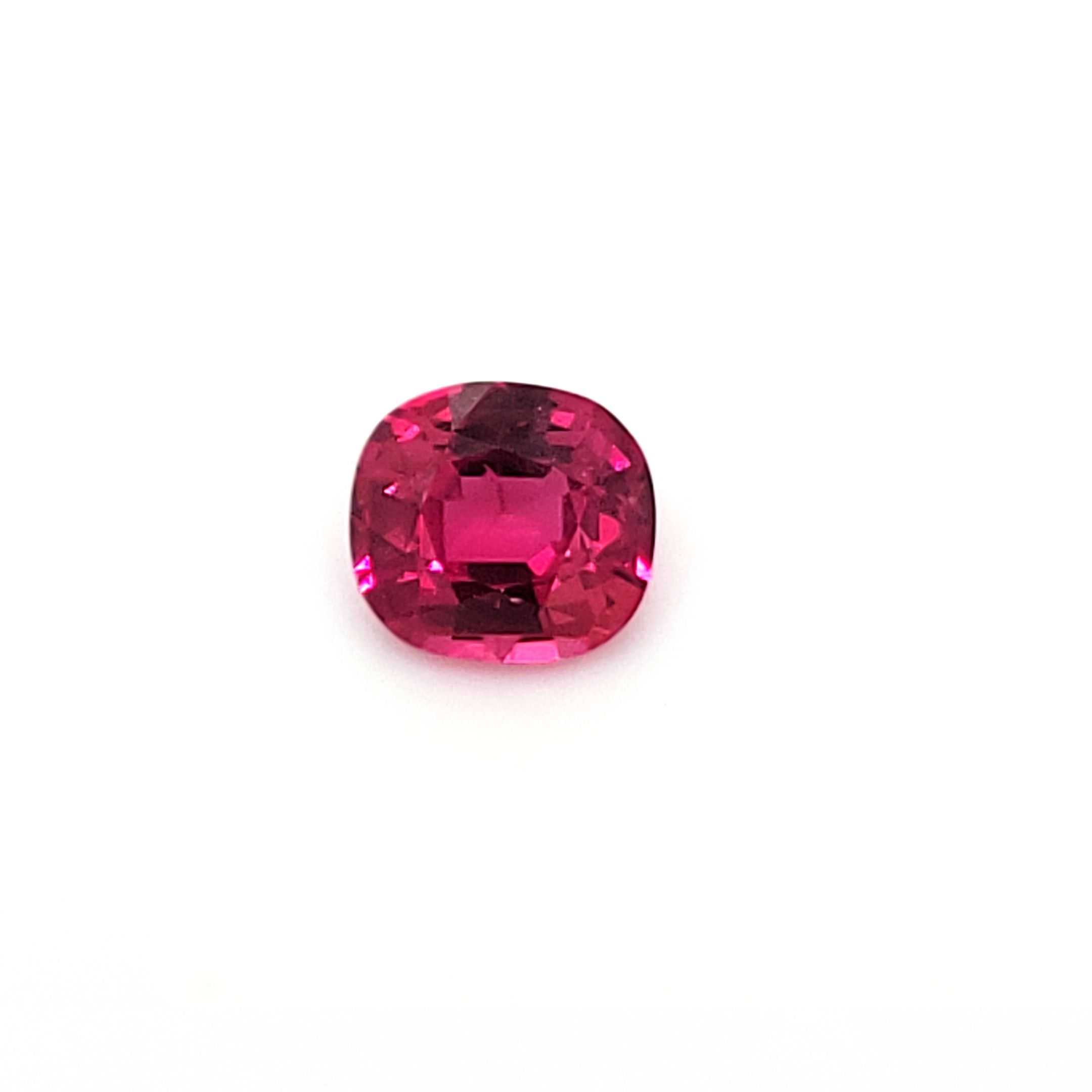 TOURMALINE FACETED 1.15ct RED Red EC MOZAMBIQUE NONE