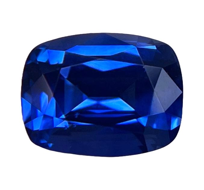 SAPPHIRE FACETED 3.24ct BLUE Blue EC SRILANKA HEATED