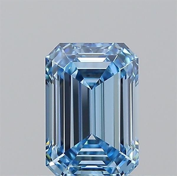 0.53 CT Fancy Vivid Blue EMERALD