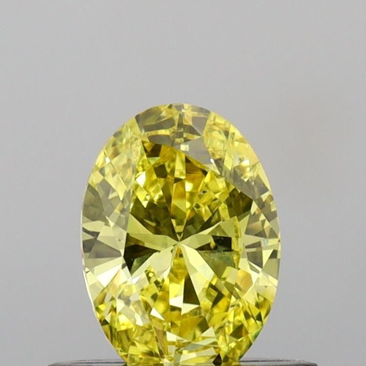 0.47 CT Fancy Vivid Yellow OVAL
