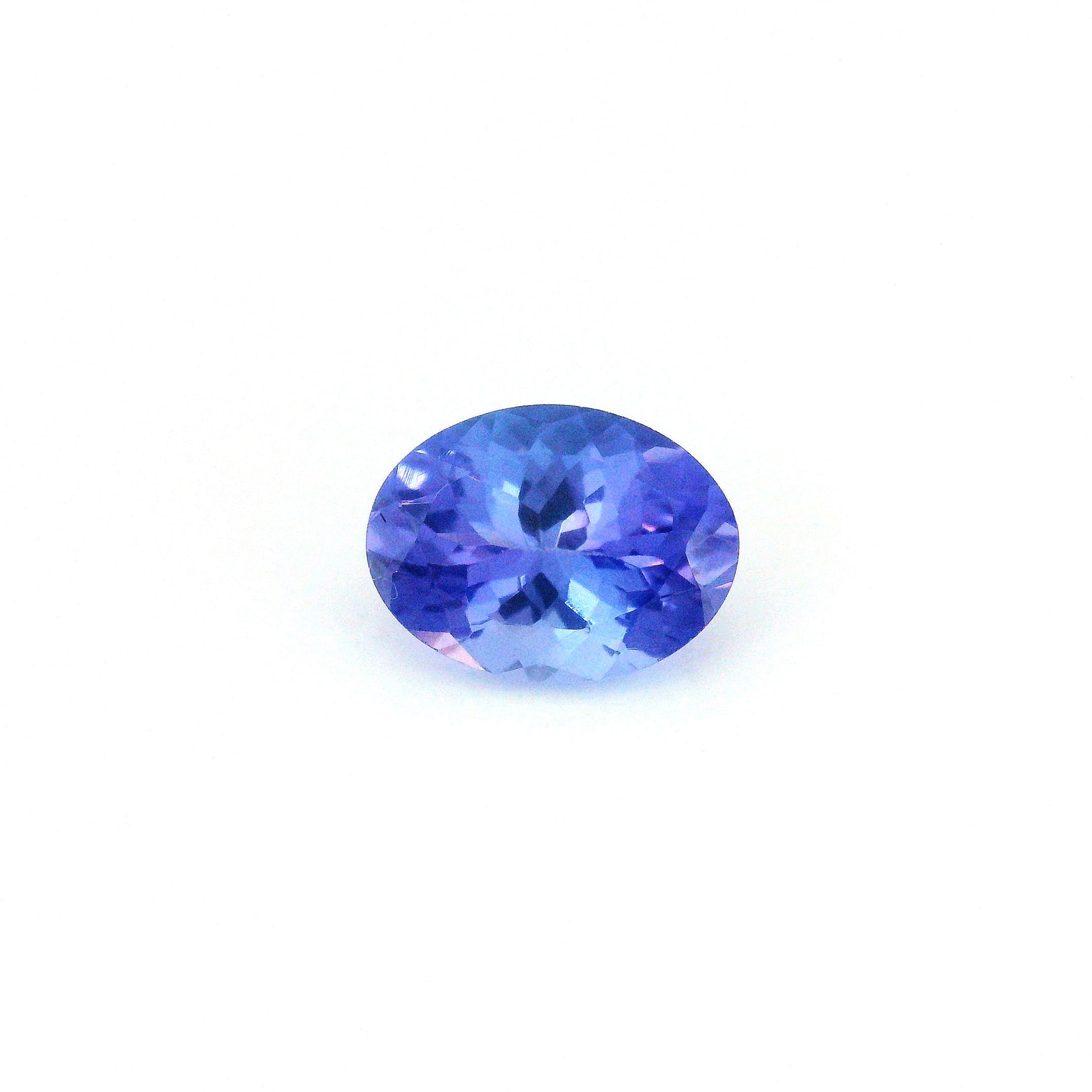 Tanzanit 1,43 ct, niebieski, szlif owalny