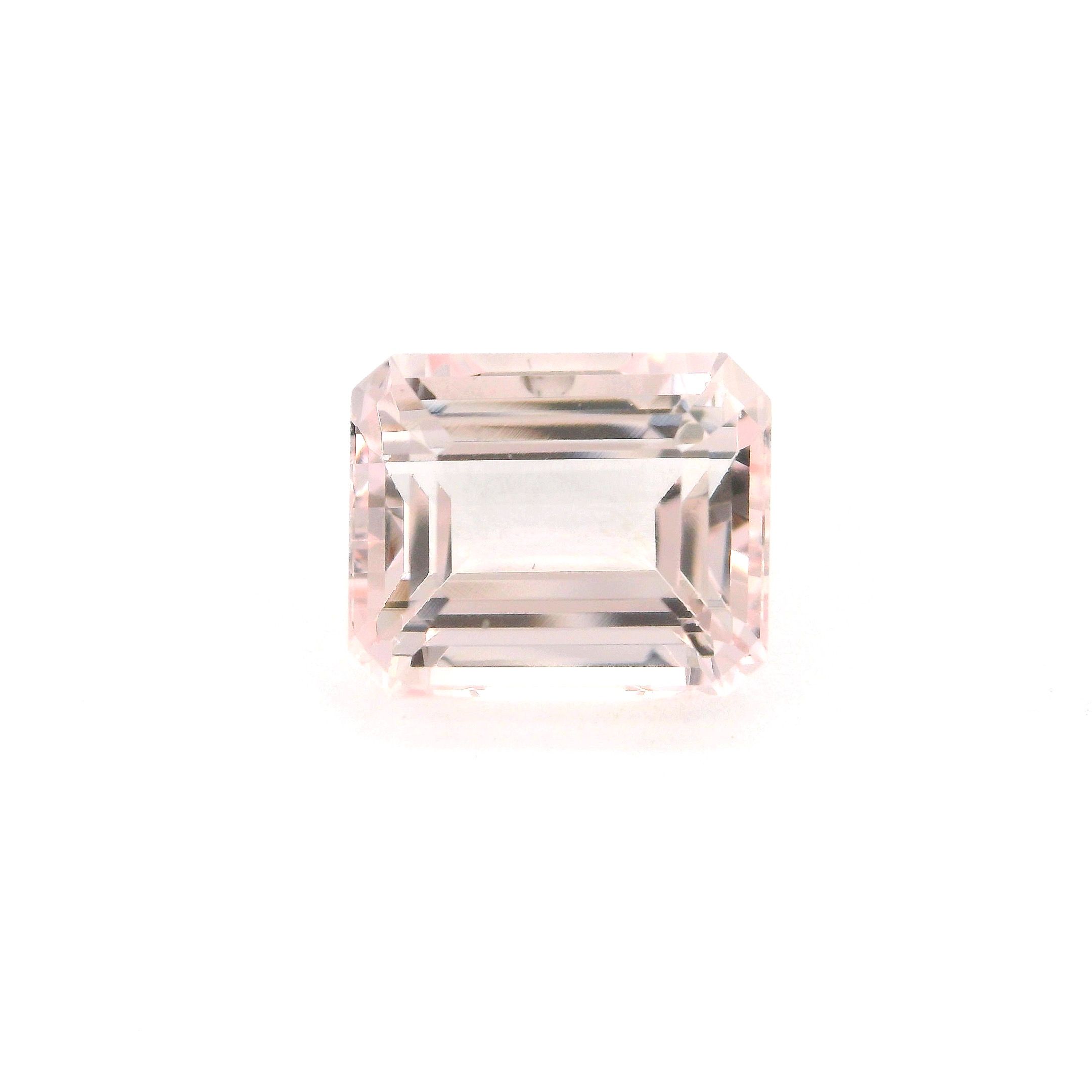 Morganit 5,37 ct, różowy, szlif ośmiokątny
