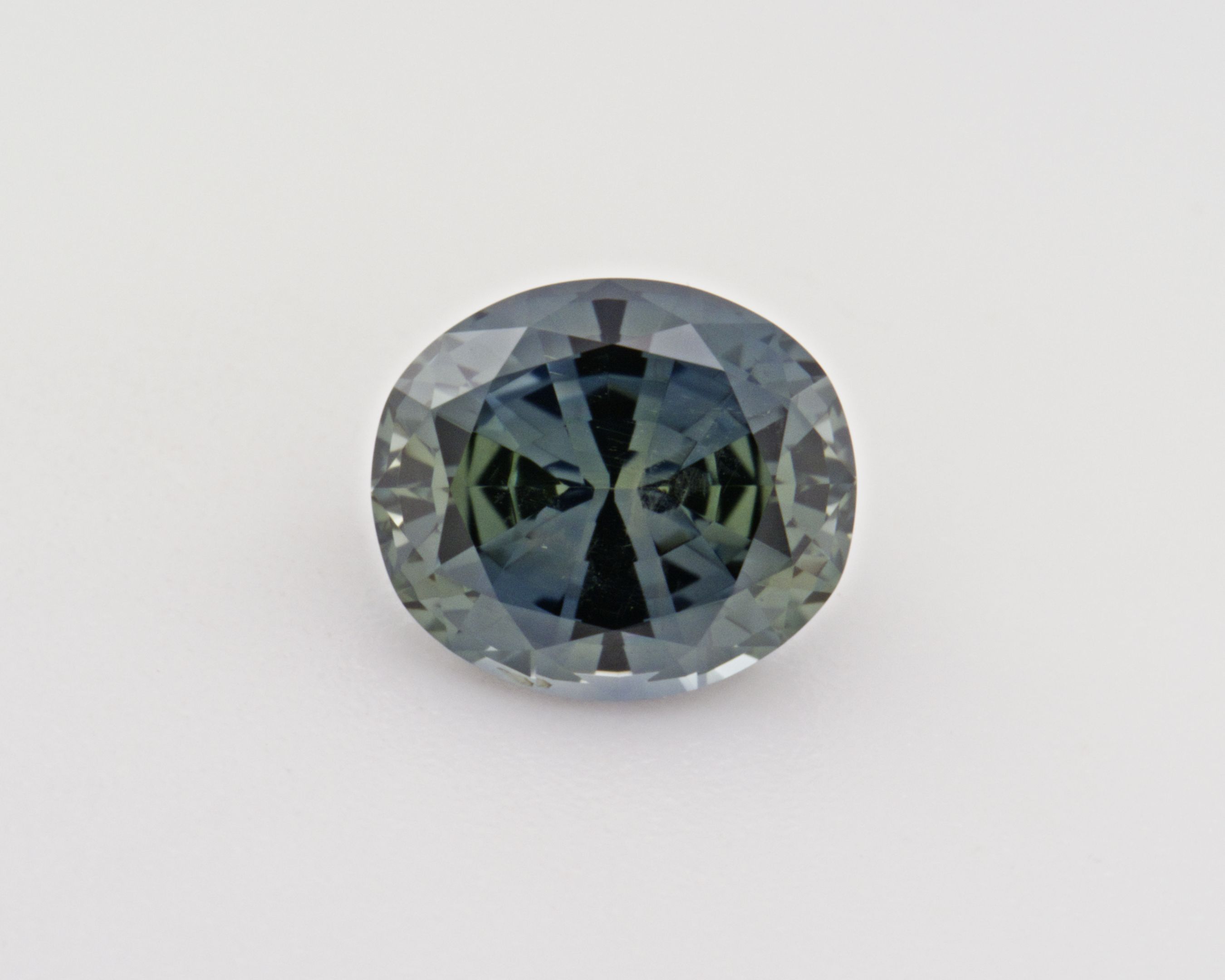 Szafir 1,05 ct, morski, szlif owalny