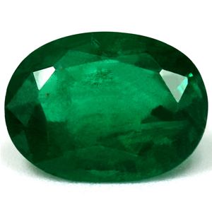 Szmaragd 1,10 ct, zielony, szlif owalny