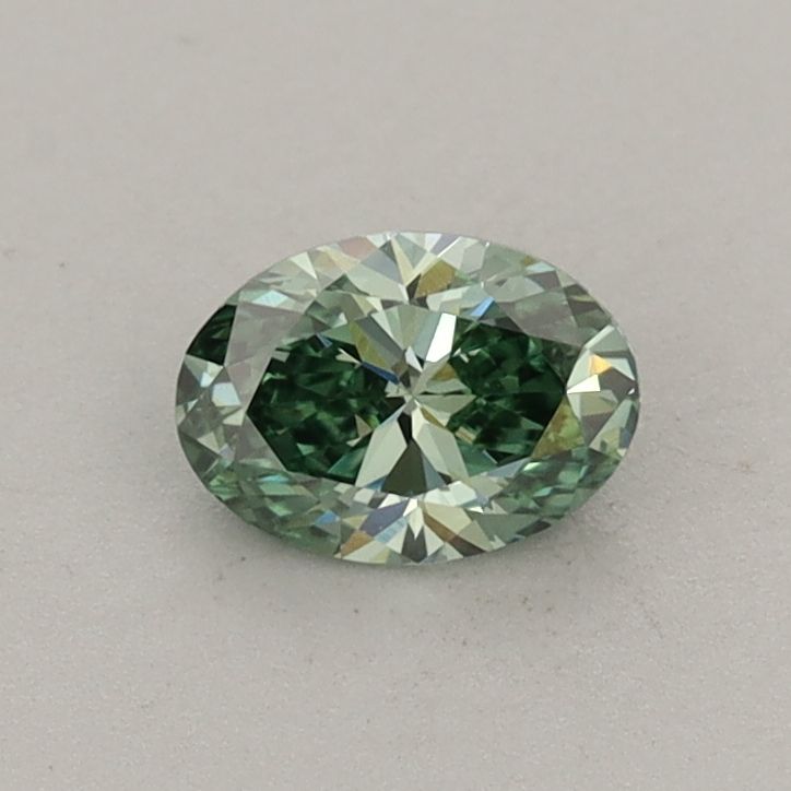 0.46 CT Fancy Vivid Green OVAL