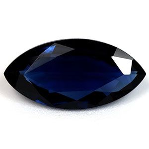 Szafir 1,97 ct, niebieski, szlif markiza