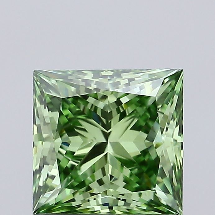 0.91 CT Fancy Vivid Green PRINCESS