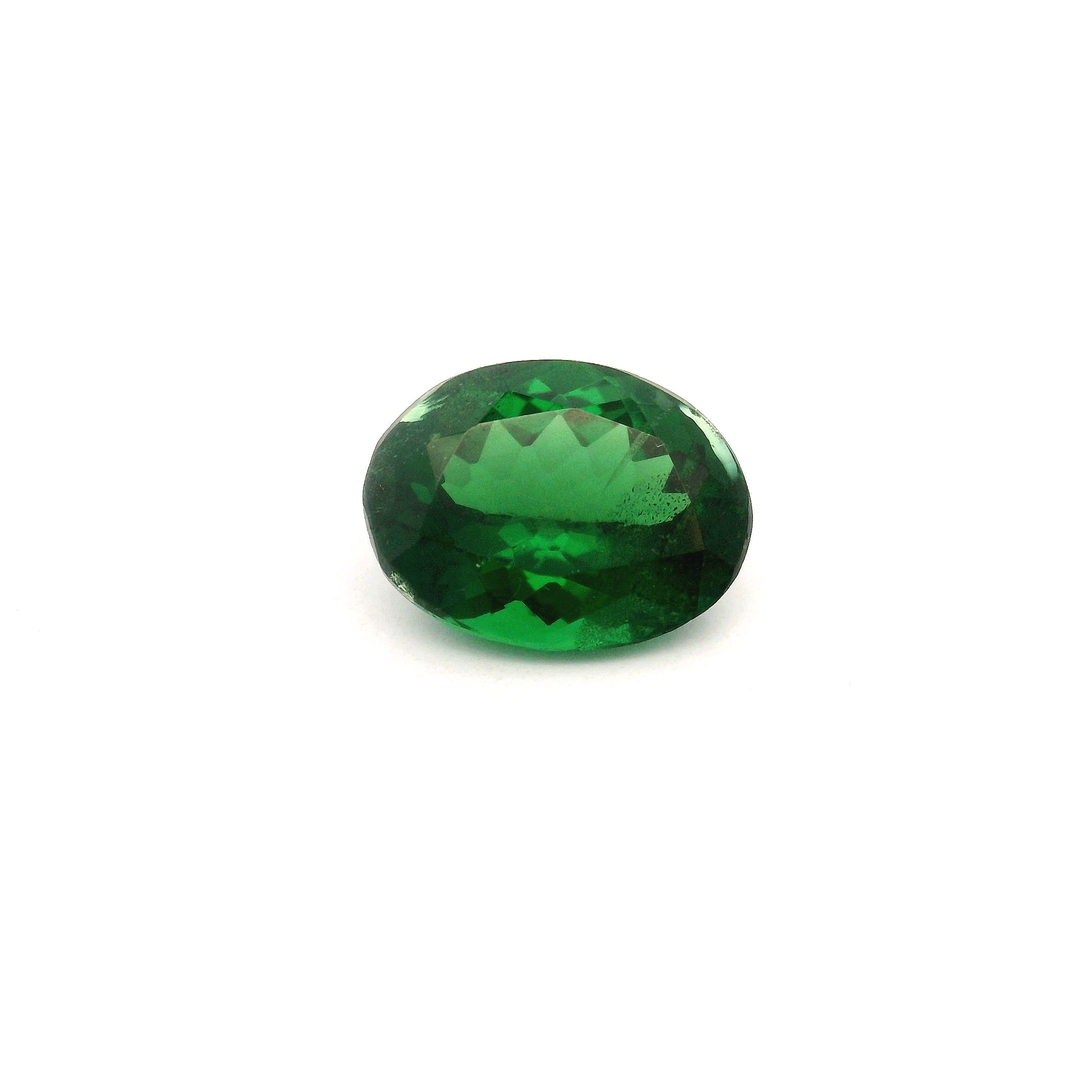 GARNET FACETED 1.75ct GREEN Deep Green SI KENYA NONE
