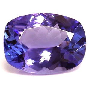 Tanzanit 1,19 ct, niebieski, szlif cushion