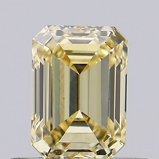 0.5 CT Fancy Vivid Brownish Yellow EMERALD