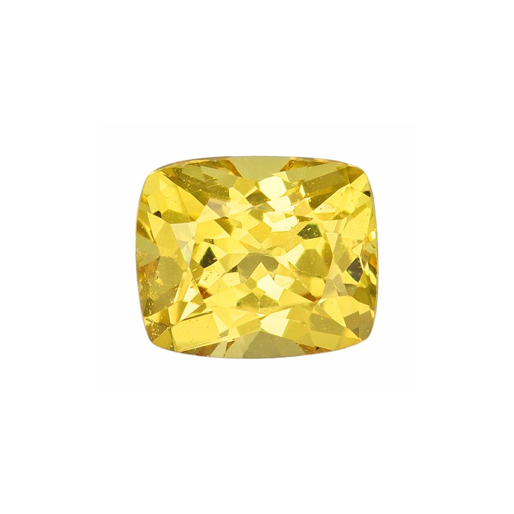 0.72 Carat Yellow Cushion Sapphire