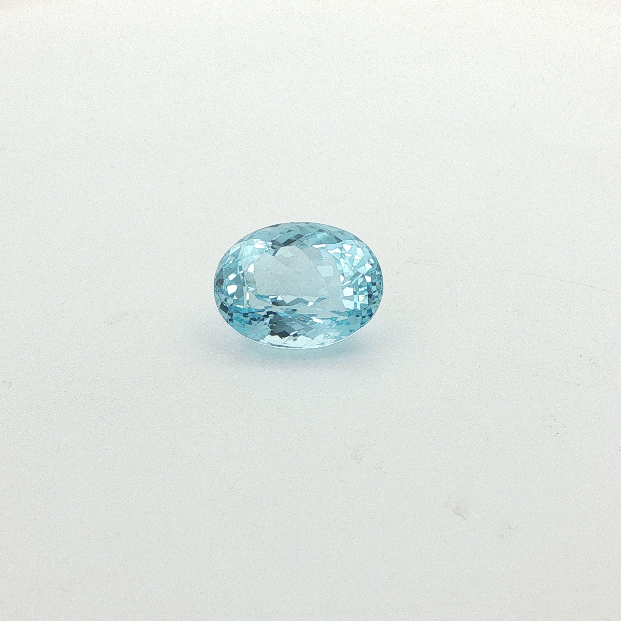 6.28 ct Oval aquamarine