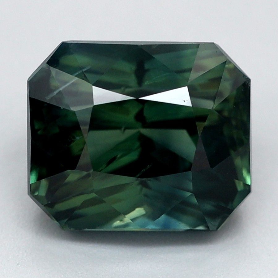 Szafir 2,50 ct, morski, szlif radiant