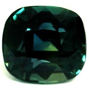 Szafir 1,50 ct, morski, szlif cushion