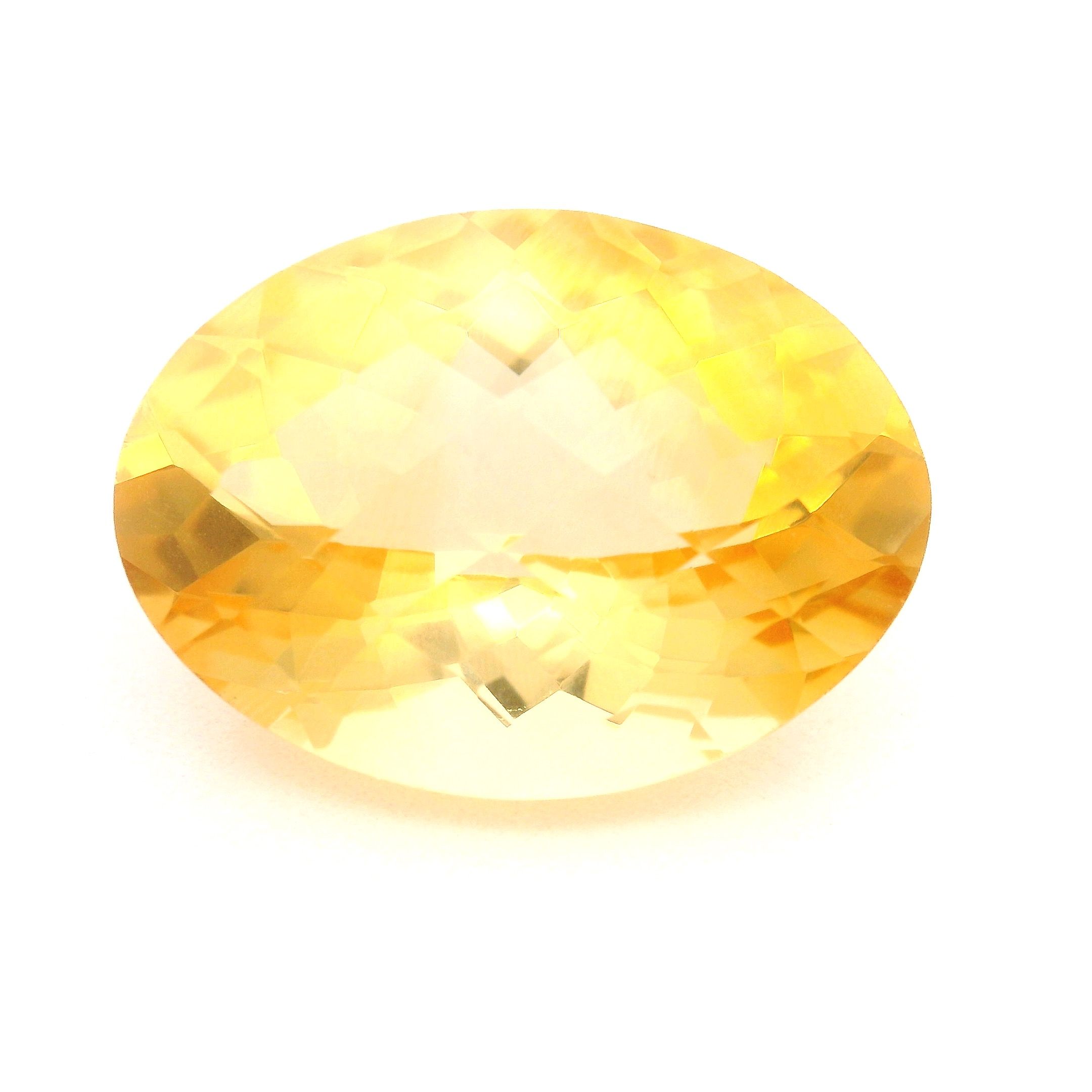 CITRINE FACETED 11.08ct YELLOW Medium Intense EC BRAZIL NONE