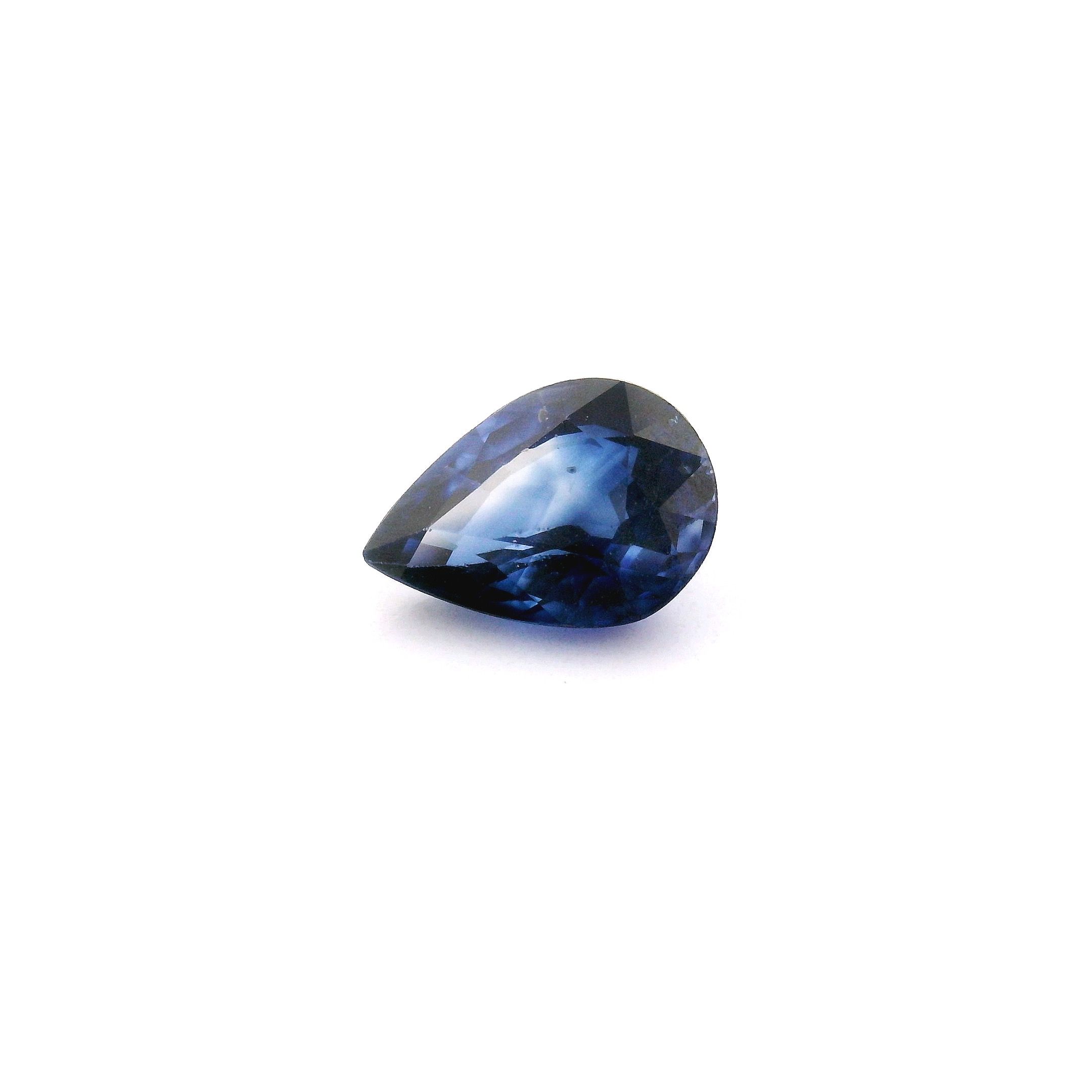 Szafir 1,26 ct, niebieski, szlif gruszka