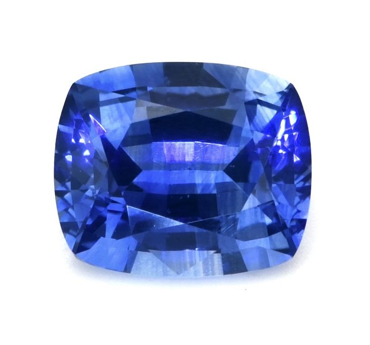 Szafir 1,10 ct, niebieski, szlif cushion
