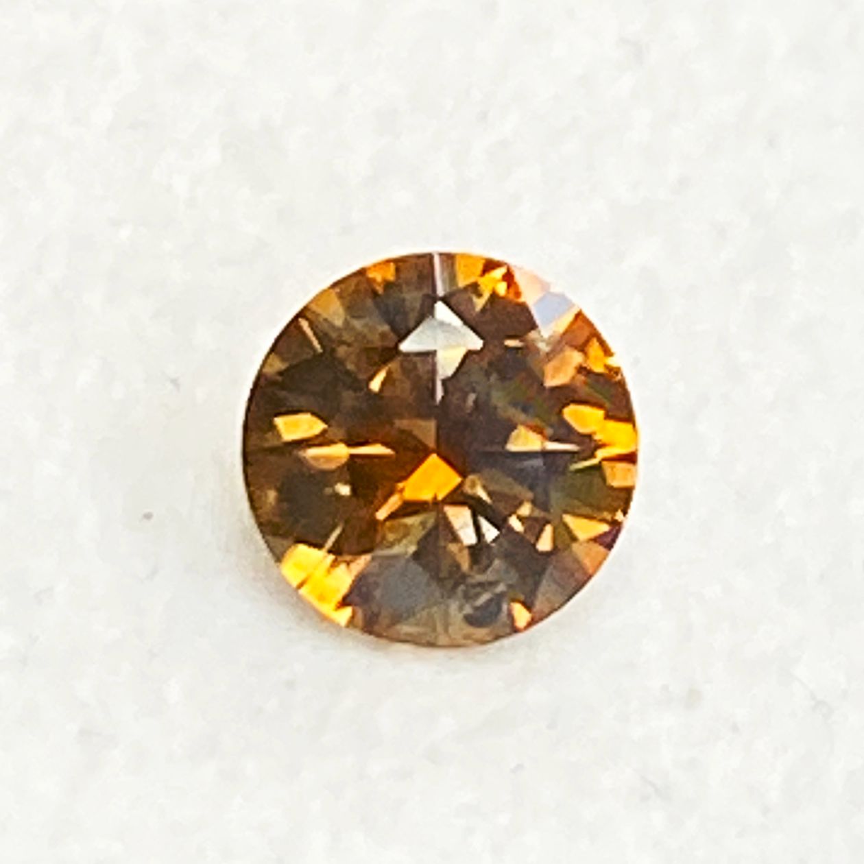 SAPPHIRE FACETED 1.27ct ORANGE Orange EC UNITEDSTATES HEATED