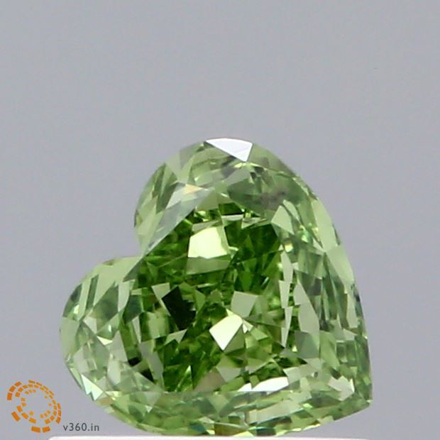 0.43 CT Fancy Intense Green HEART