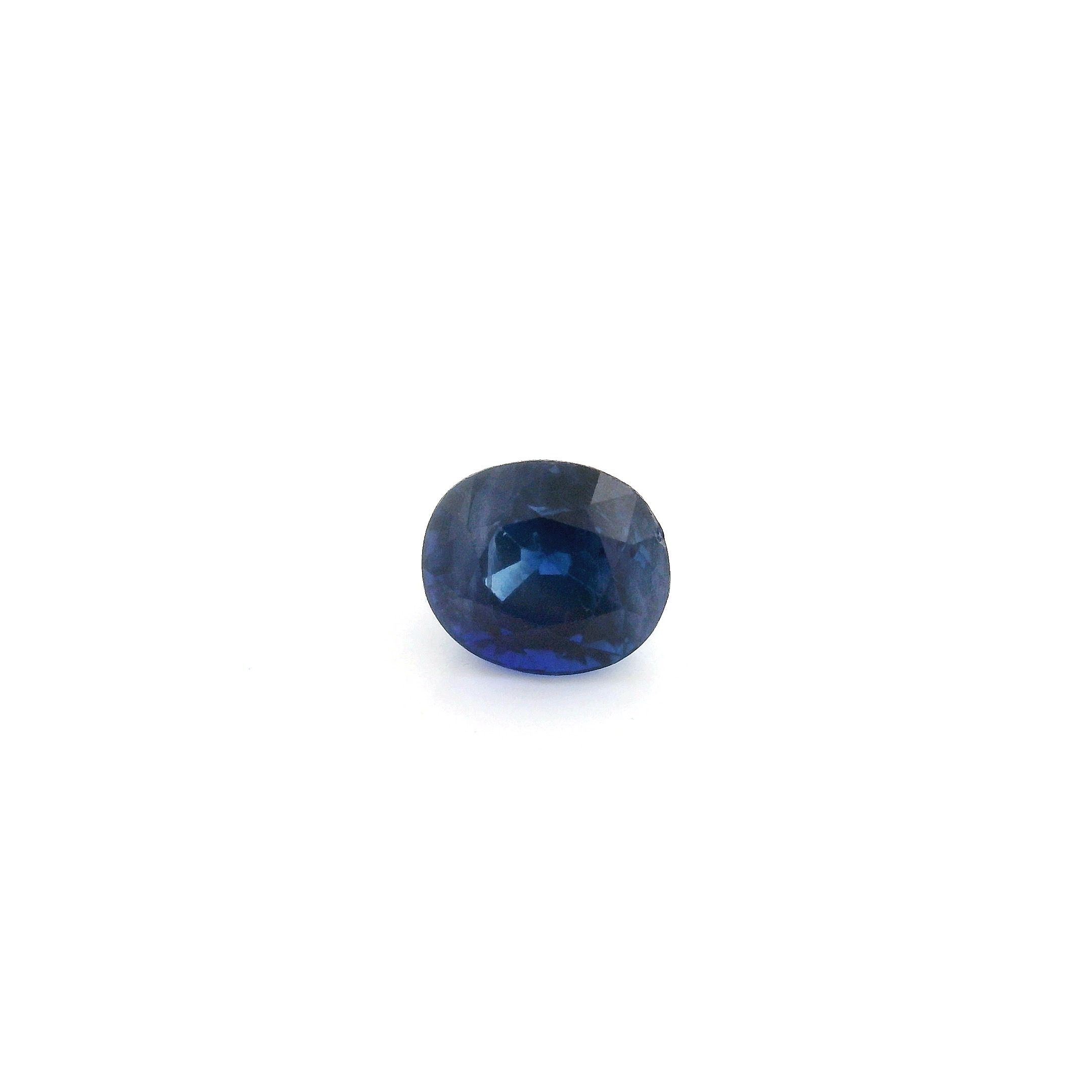 Szafir 1,15 ct, niebieski, szlif owalny