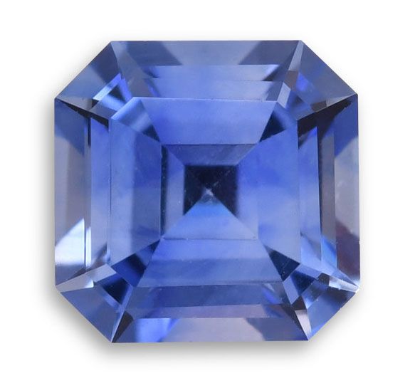 Szafir 1,23 ct, niebieski, szlif szmaragdowy